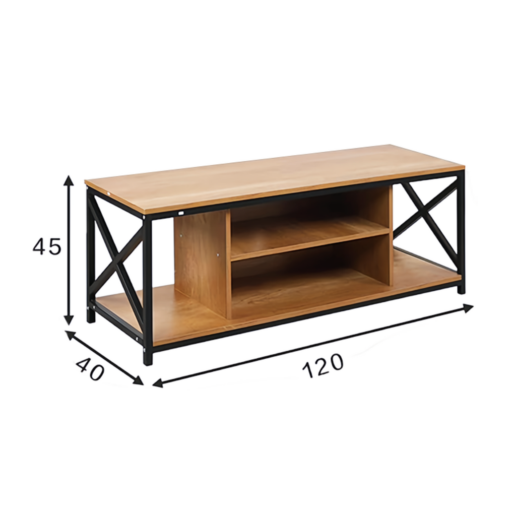 Wood TV Stand for 65-Inch TV