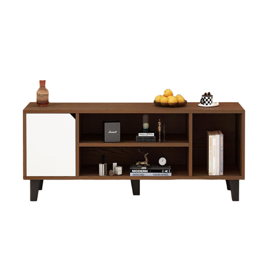 TV Stand with 2 Storage Cabinets & Open Shelf