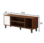 TV Stand with 2 Storage Cabinets & Open Shelf